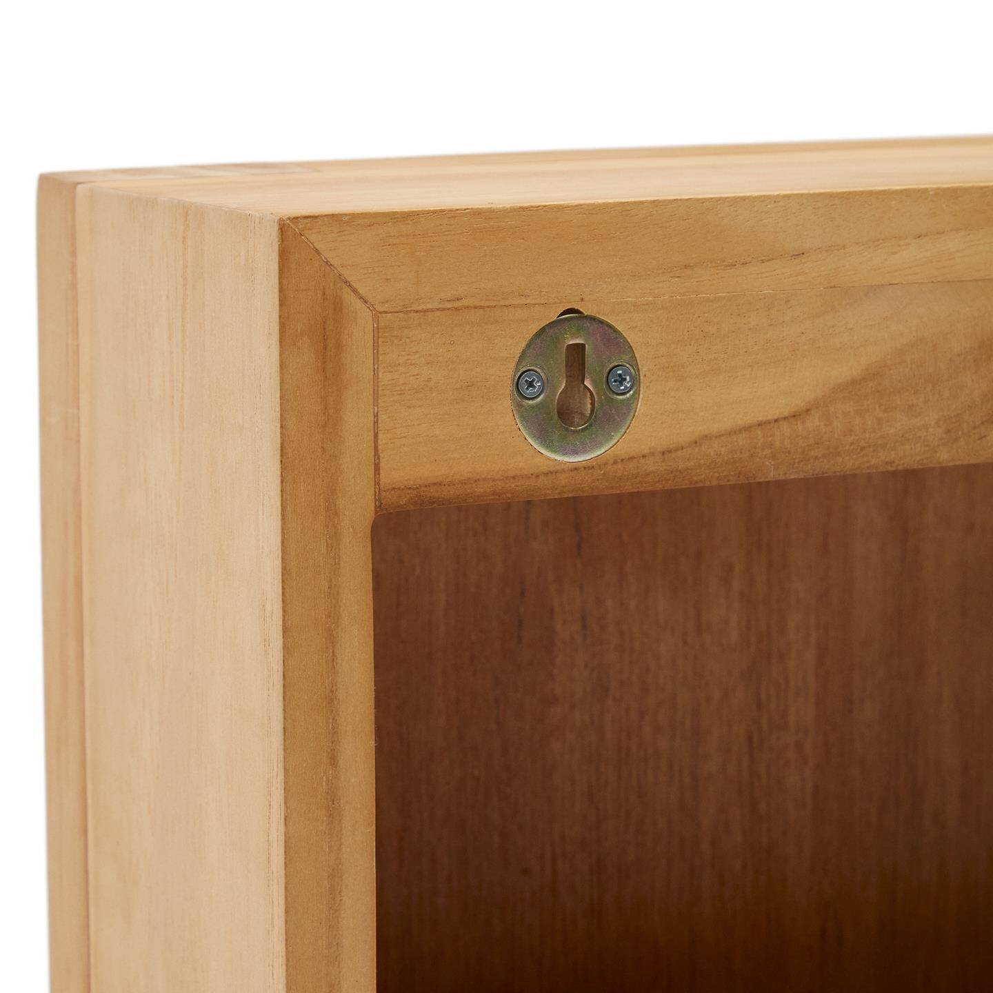 Kave Home Spiegelkast 'Kenta' Teakhout, 50 x 70 cm, kleur Naturel