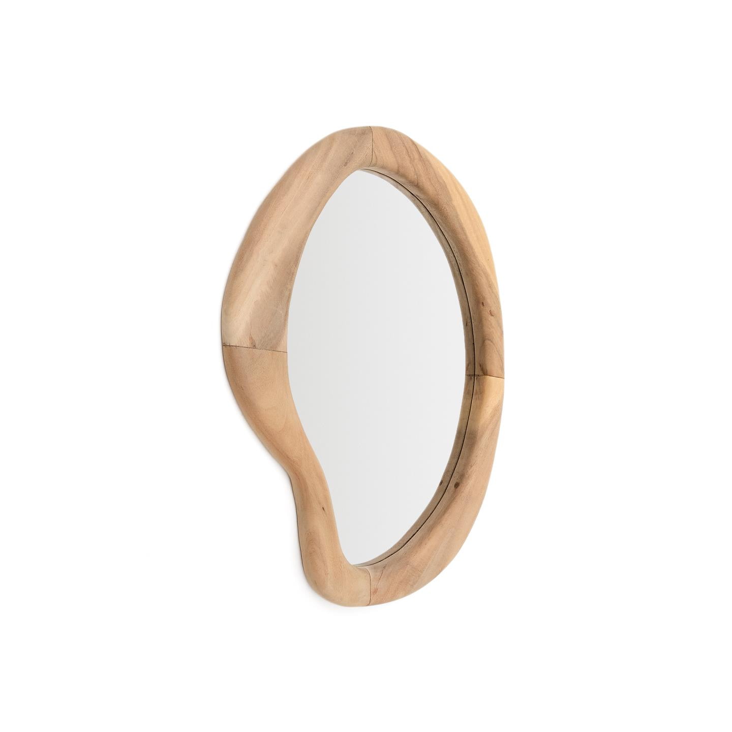 Kave Home Organische Spigel 'Selem' Mungurhout, 68 x 44cm