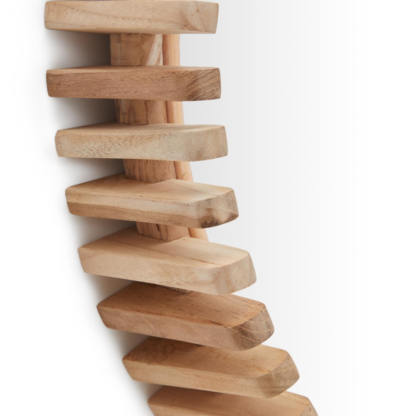 Kave Home Ronde Spiegel 'Polke' Teakhout, 60cm