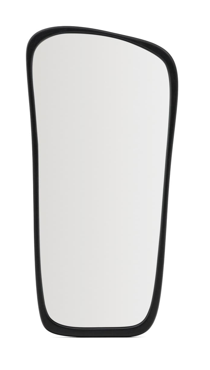 Kave Home Organische Spiegel 'Alura' Teakhout, 192 x 95cm, kleur Zwart