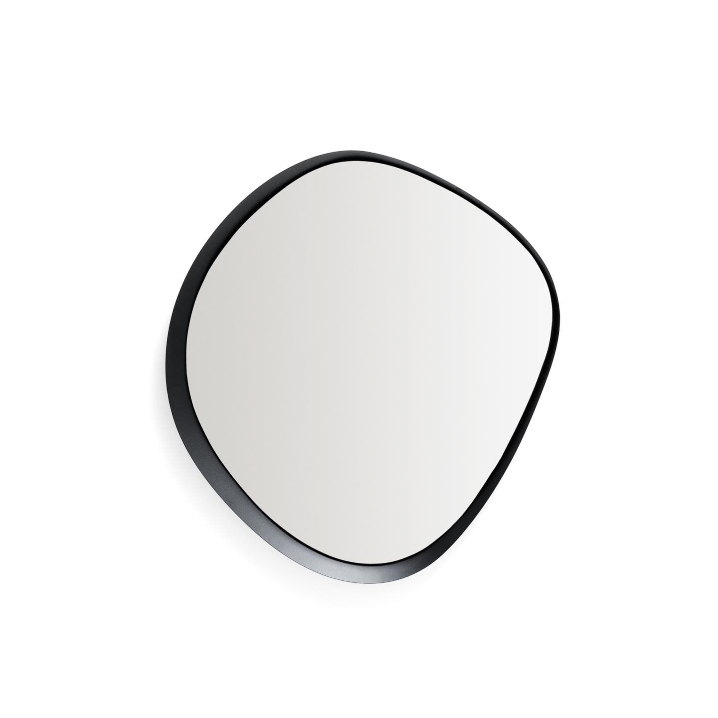 Kave Home Organische Spiegel 'Tebel' 74 x 67cm, kleur Zwart