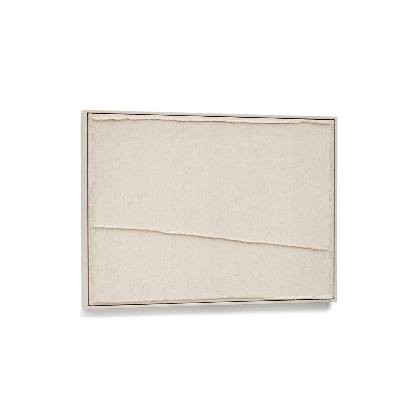 Kave Home Schilderij 'Maha' 72 x 52cm, kleur Beige