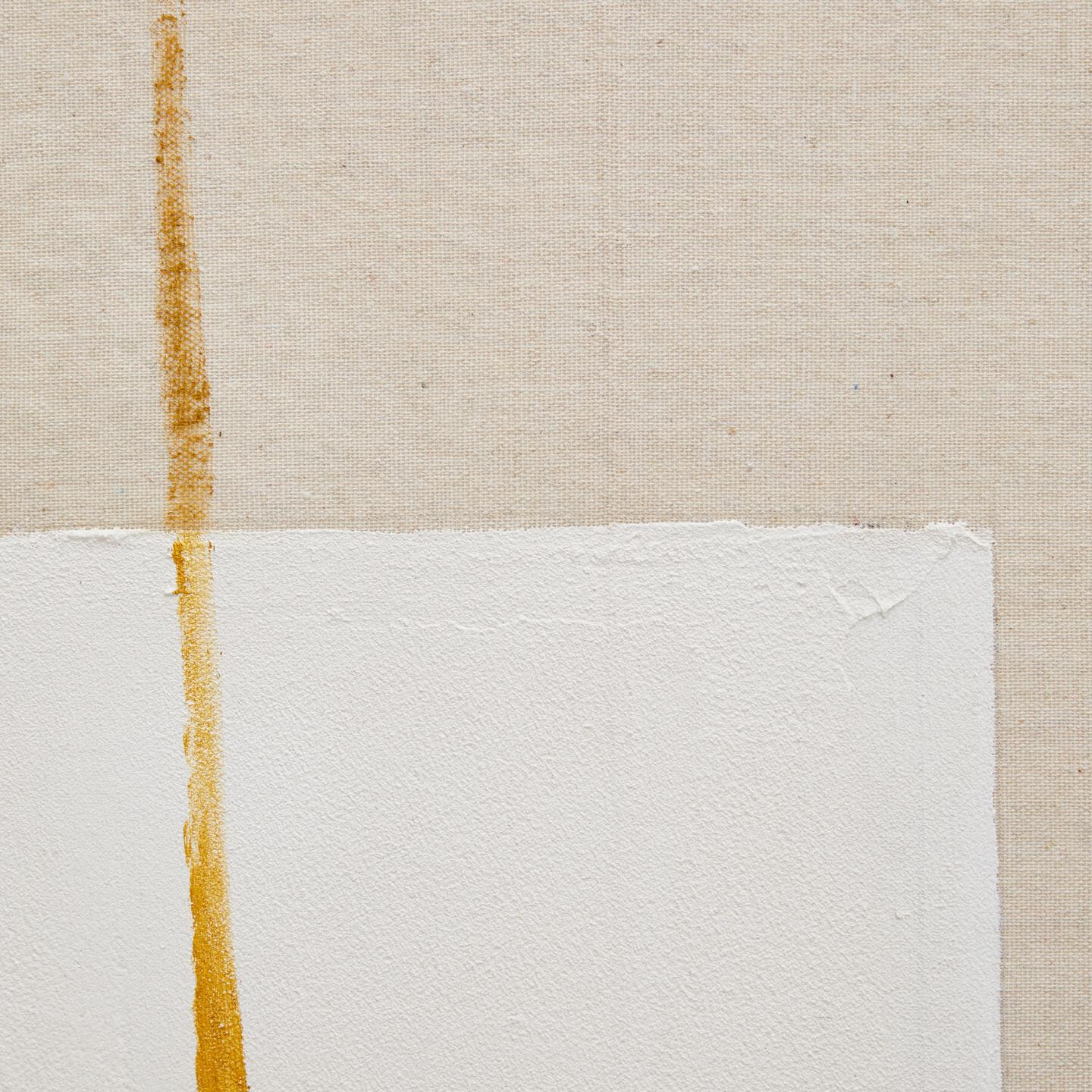 Kave Home Schilderij 'Salin' Verticale streep, Linnen, 100 x 80cm