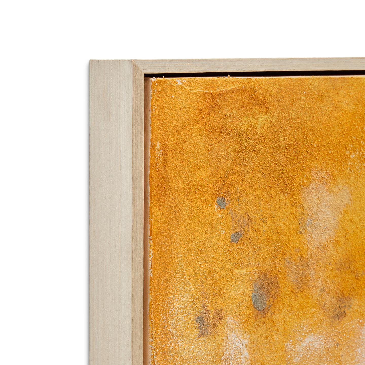 Kave Home Schilderij 'Selnar' XXL 120 x 200cm, kleur Mosterdgeel