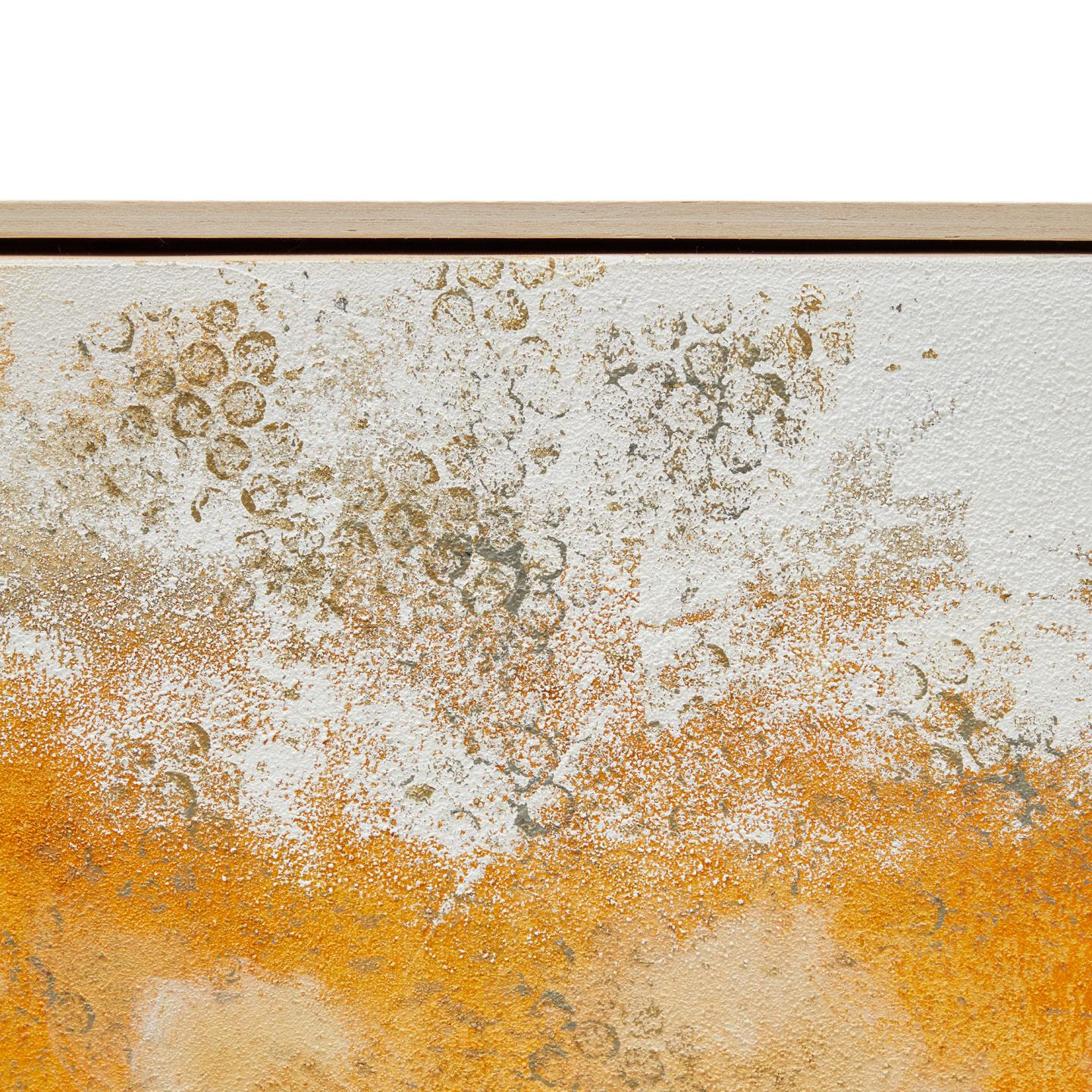 Kave Home Schilderij 'Selnar' XXL 120 x 200cm, kleur Mosterdgeel