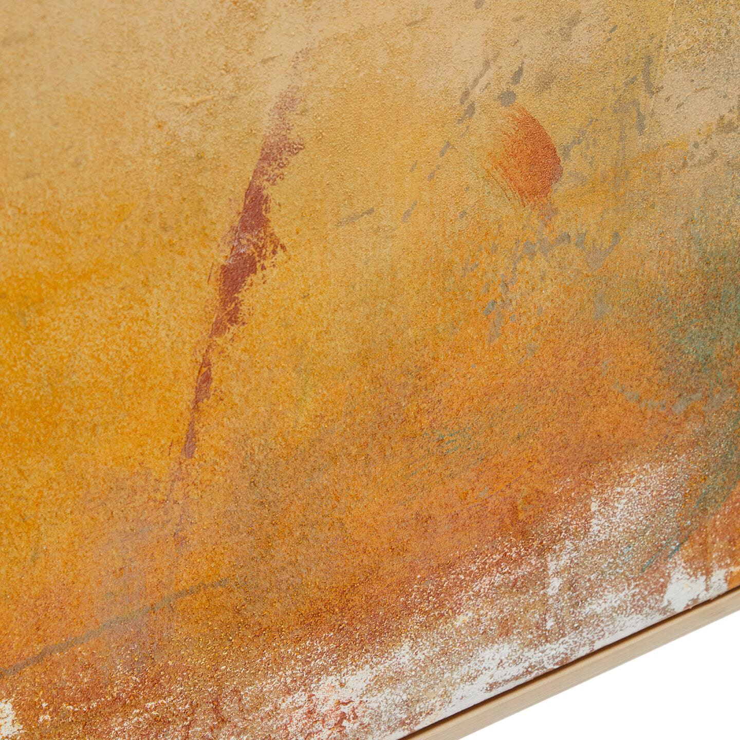 Kave Home Schilderij 'Selnar' XXL 120 x 200cm, kleur Mosterdgeel