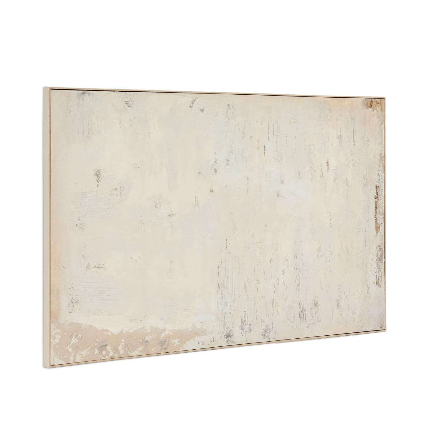 Kave Home - Abstract schilderij Silpa lichtbeige 200 x 120 cm