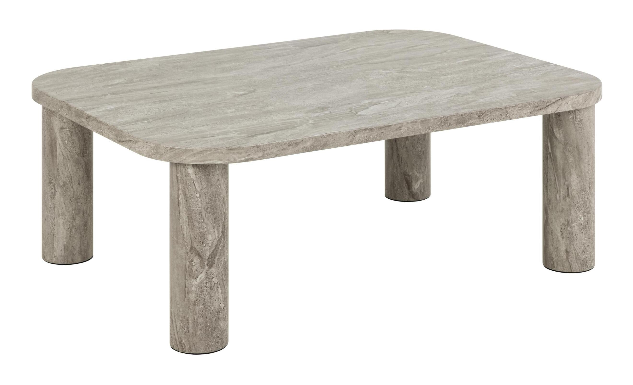 Bendt Salontafel Joaquim Travertin look, 100 x 75cm - Grijs