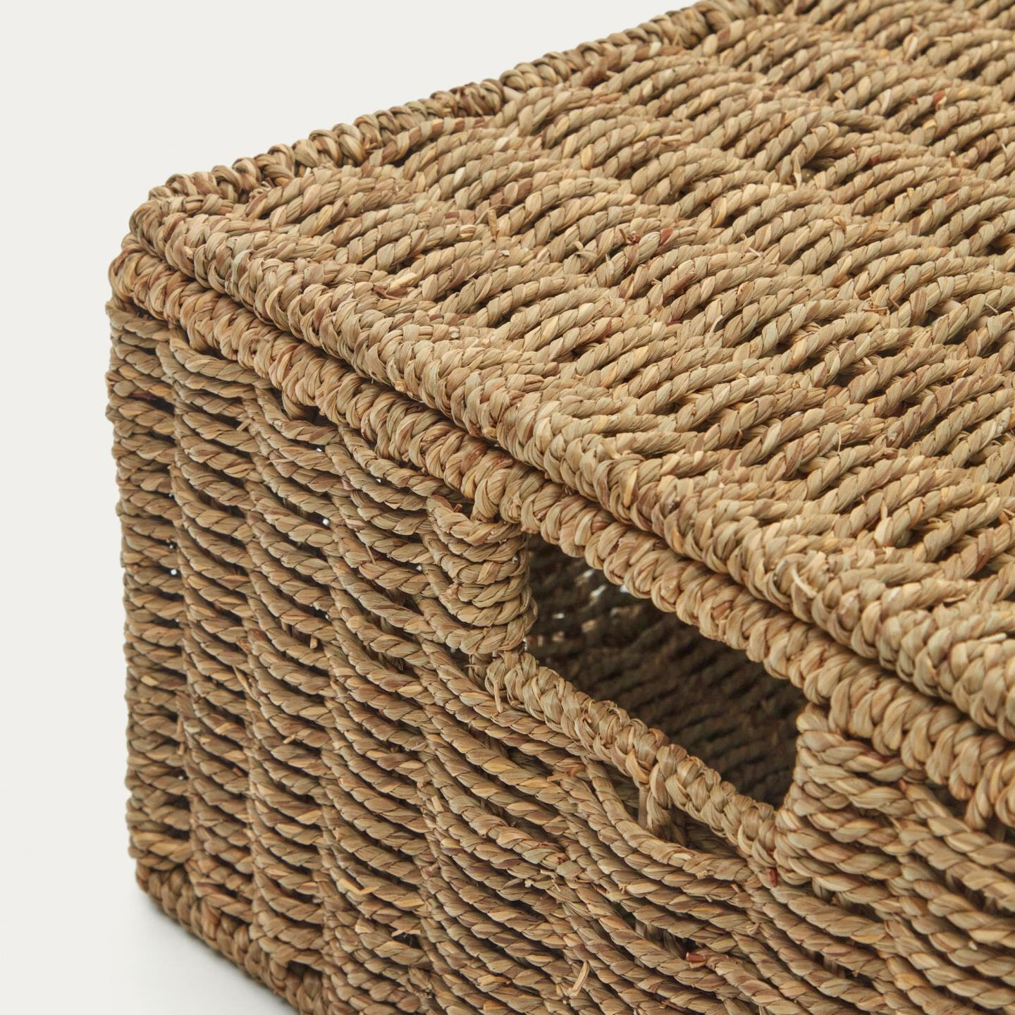 Kave Home Mand 'Tossa' Set van 2 stuks, Zeegras