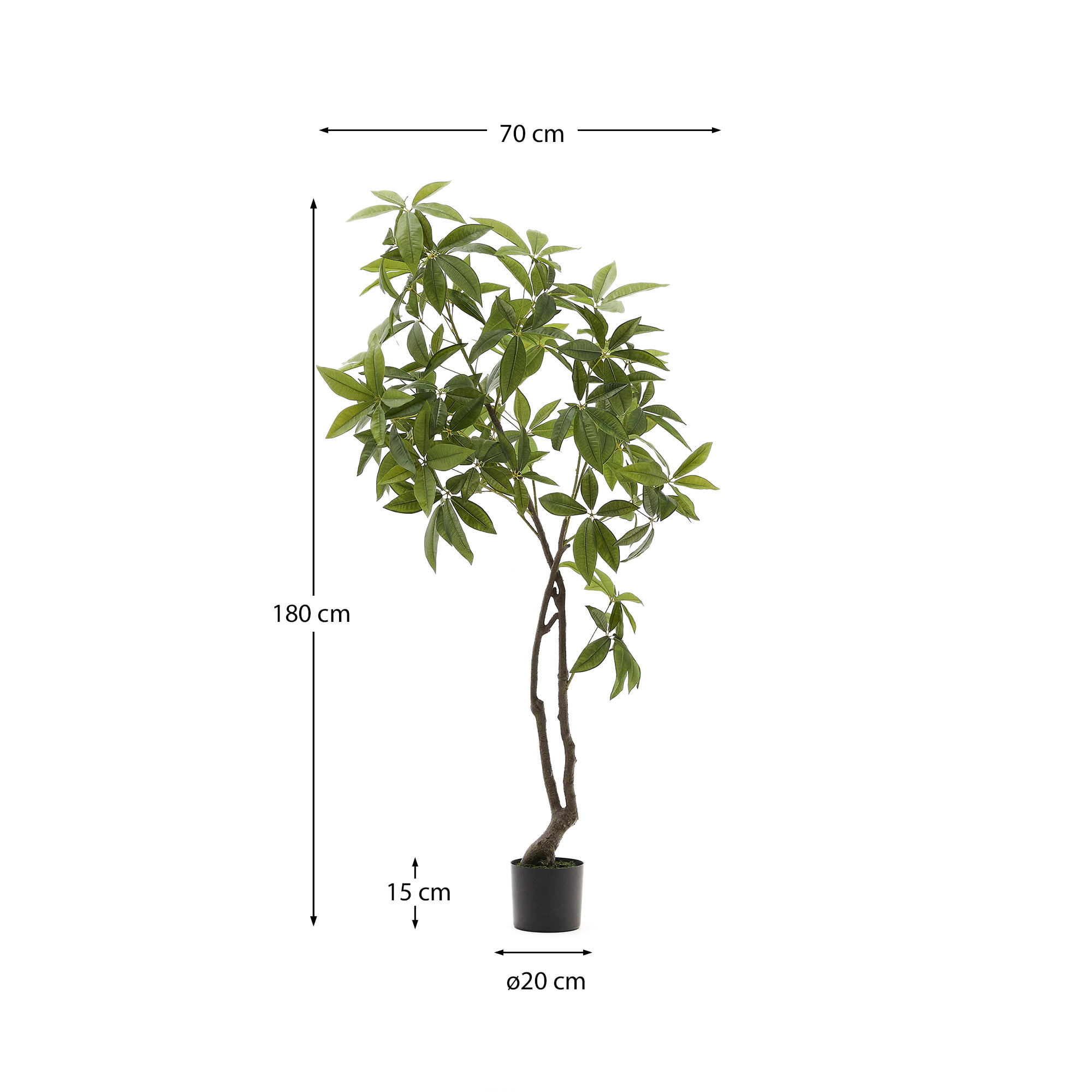 Kave Home Kunstplant 'Pachira' 180cm hoog