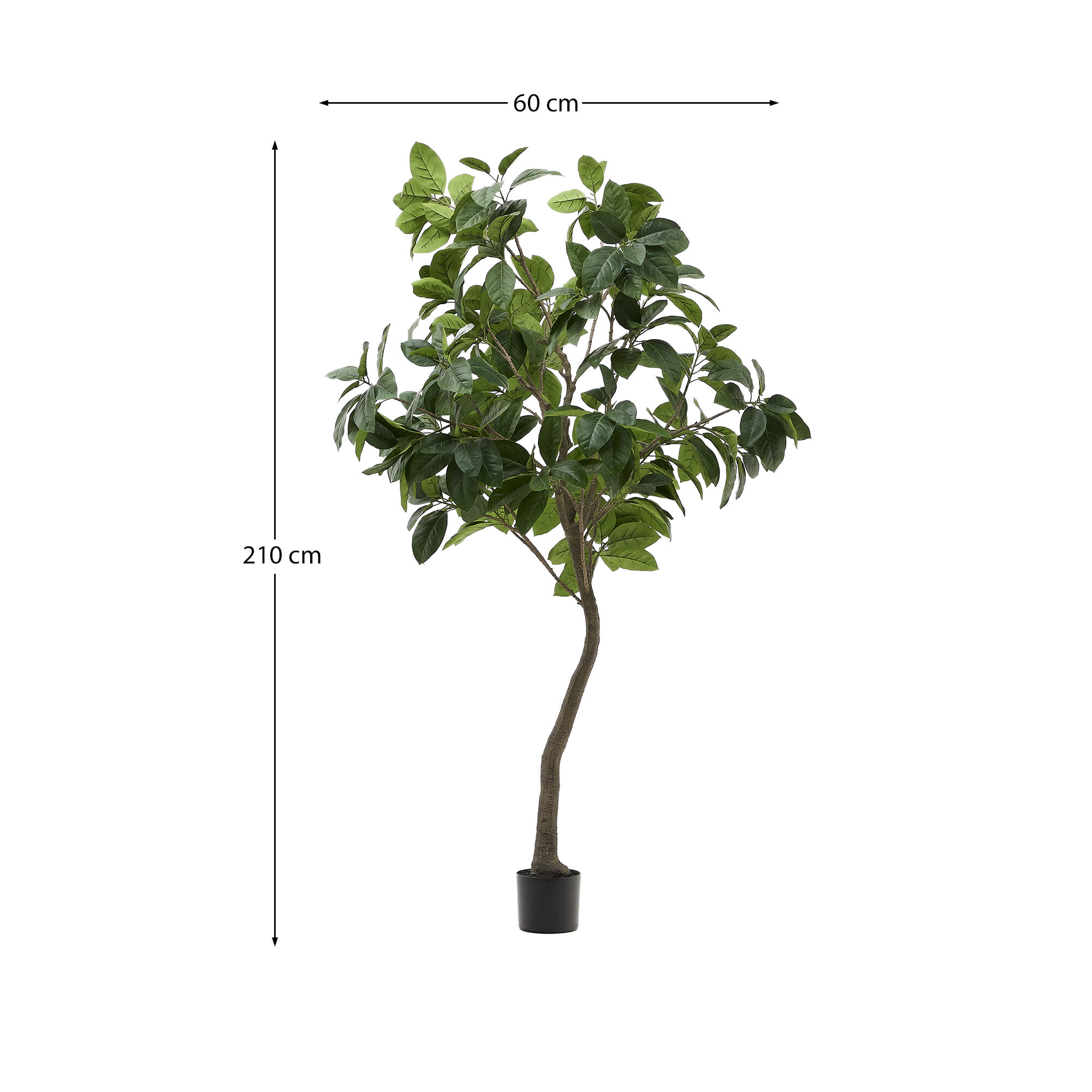 Kave Home Kunstplant 'Ficus' 210cm hoog, excl. sierpot