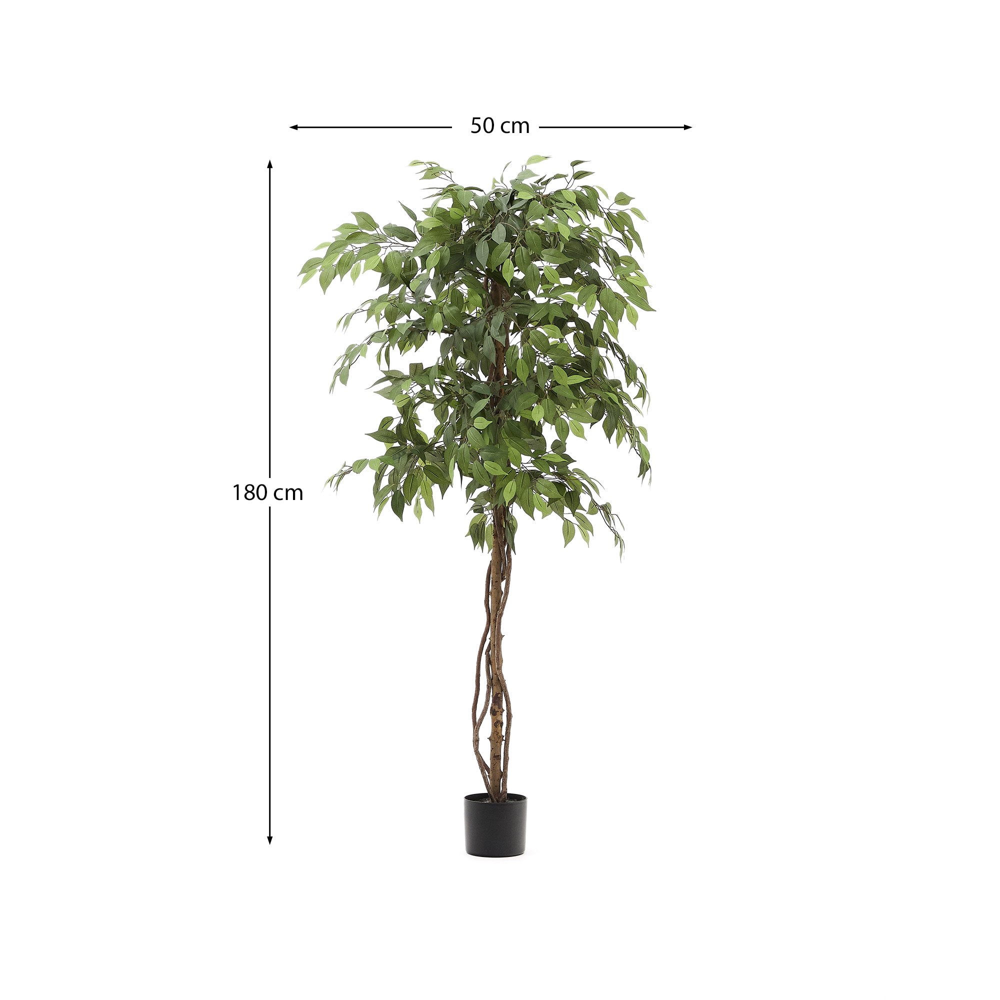Kave Home Kunstplant 'Ficus' 180cm hoog, excl. sierpot