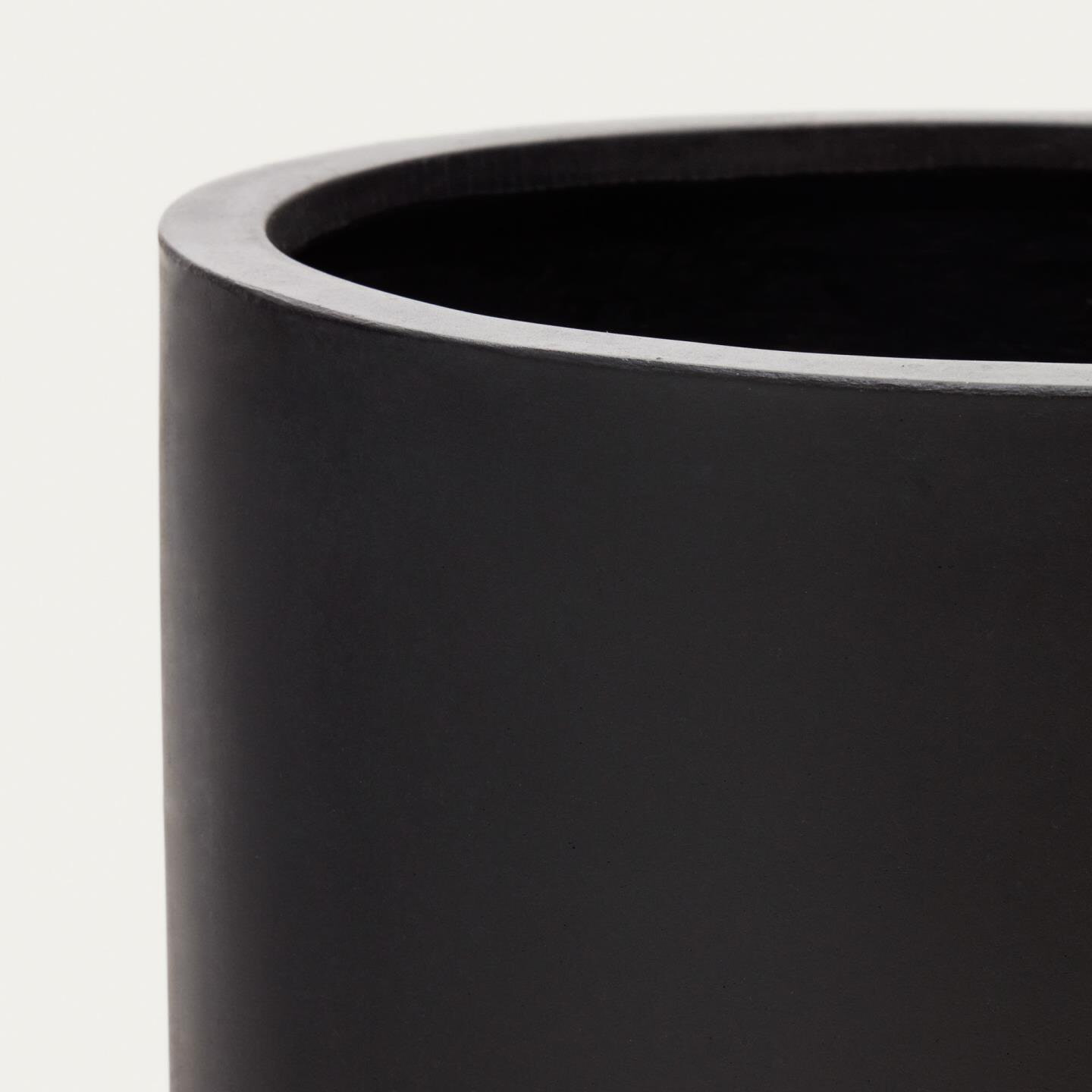 Kave Home Bloempot 'Aiguablava' Ø52cm, kleur Zwart