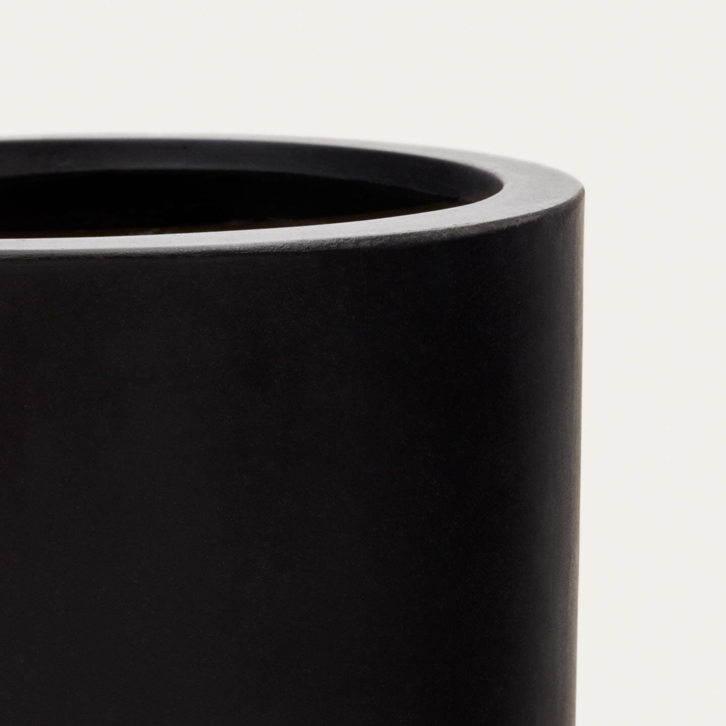 Kave Home Plantenpot 'Aiguablava' Ø42cm, kleur Zwart