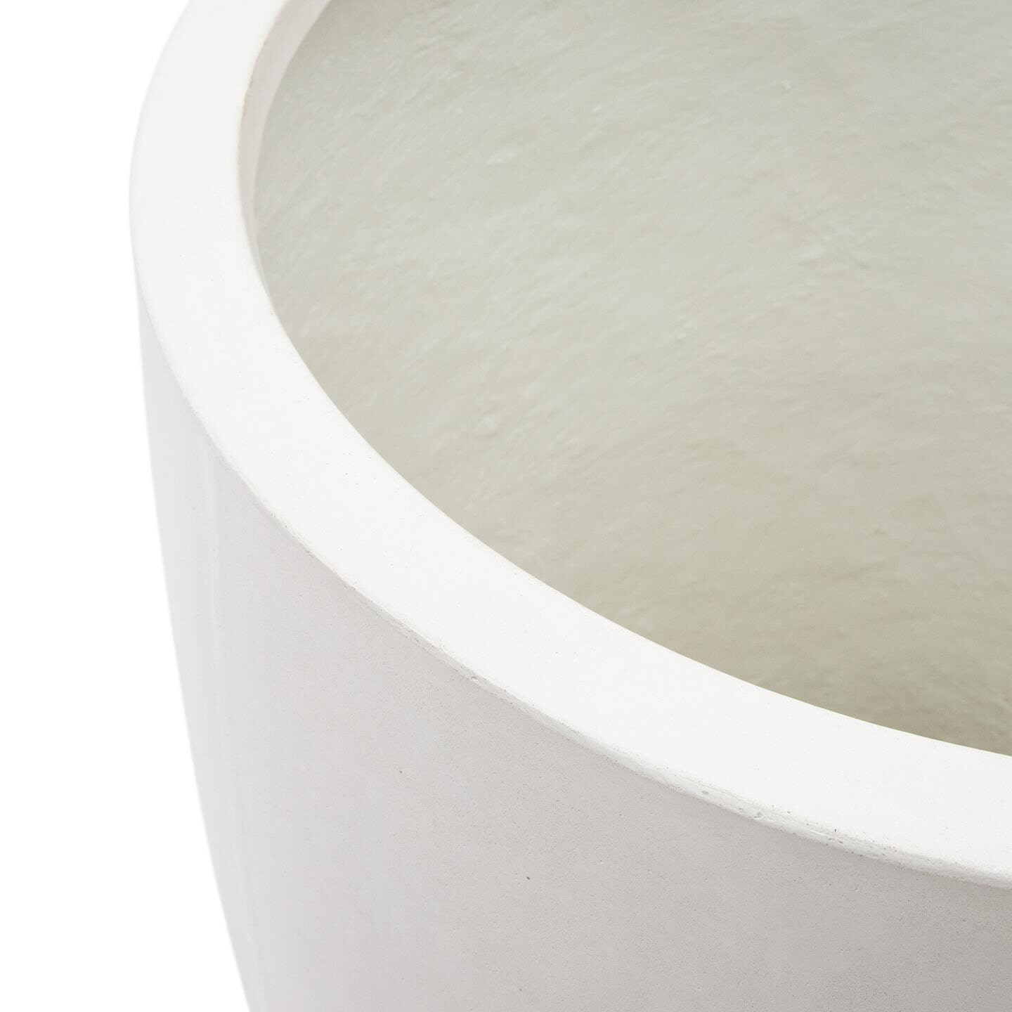 Kave Home Plantenpot 'Aiguablava' 120cm hoog, kleur Wit