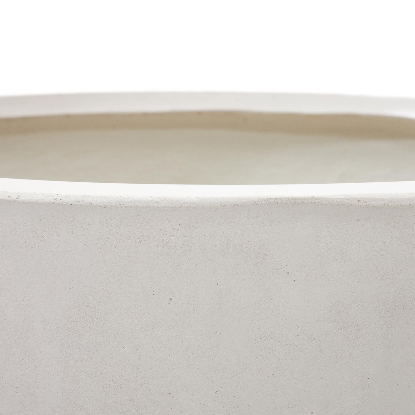 Kave Home Plantenpot 'Aiguablava' 120cm hoog, kleur Wit