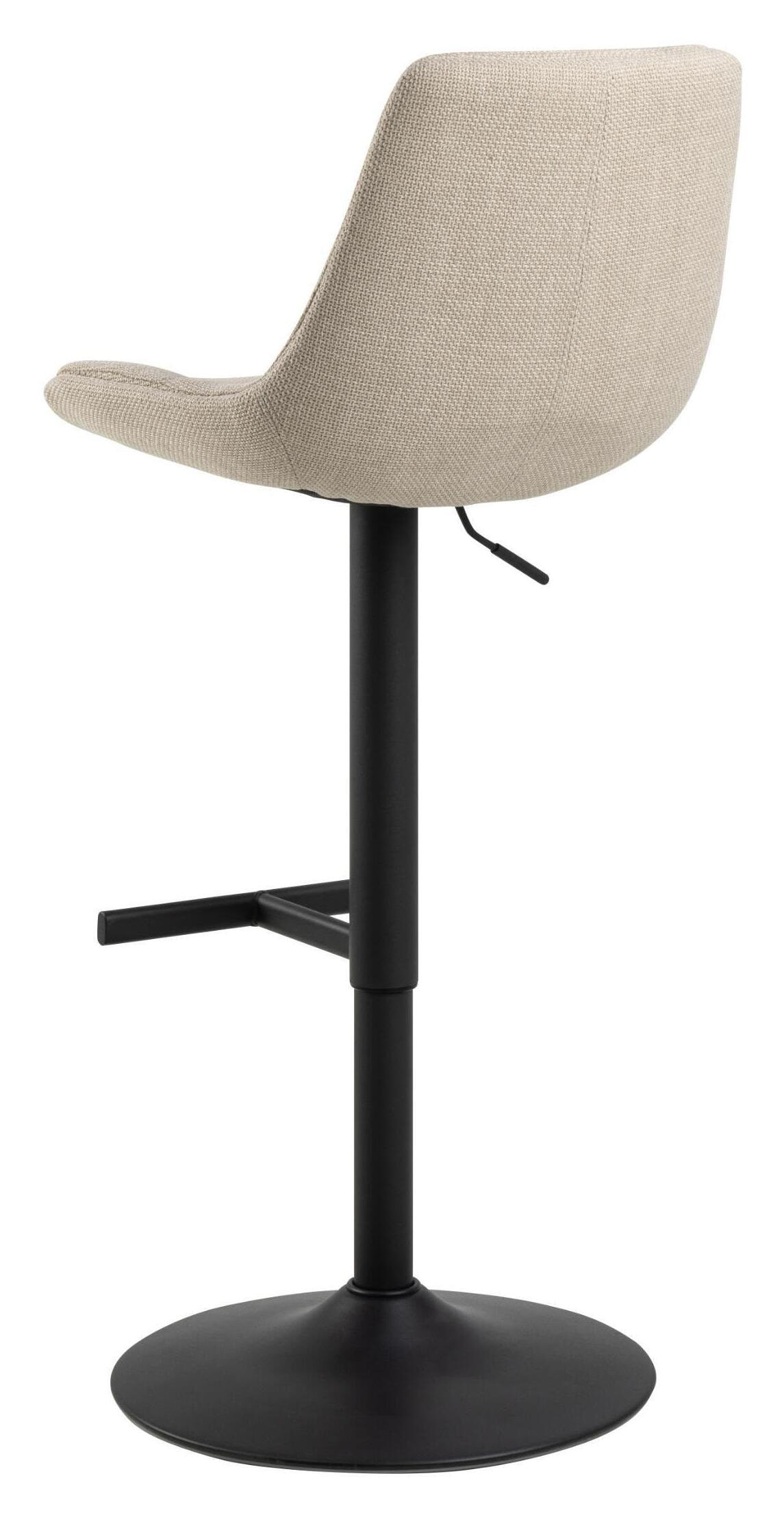 Bendt Draaibare Barkruk 'Labarron' kleur Beige (zithoogte 65-86cm)