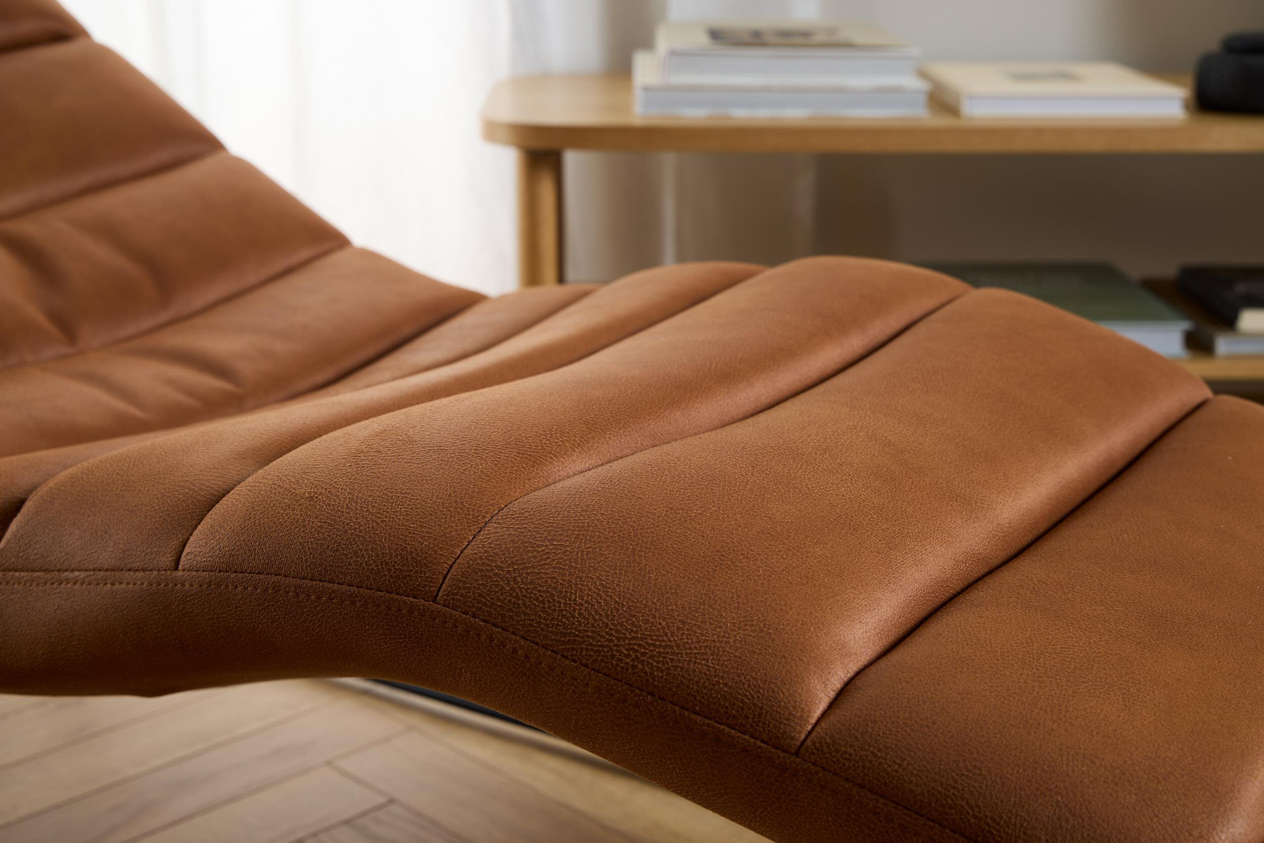 Bendt Lounge Fauteuil 'Tiago' Leder, kleur Bruin