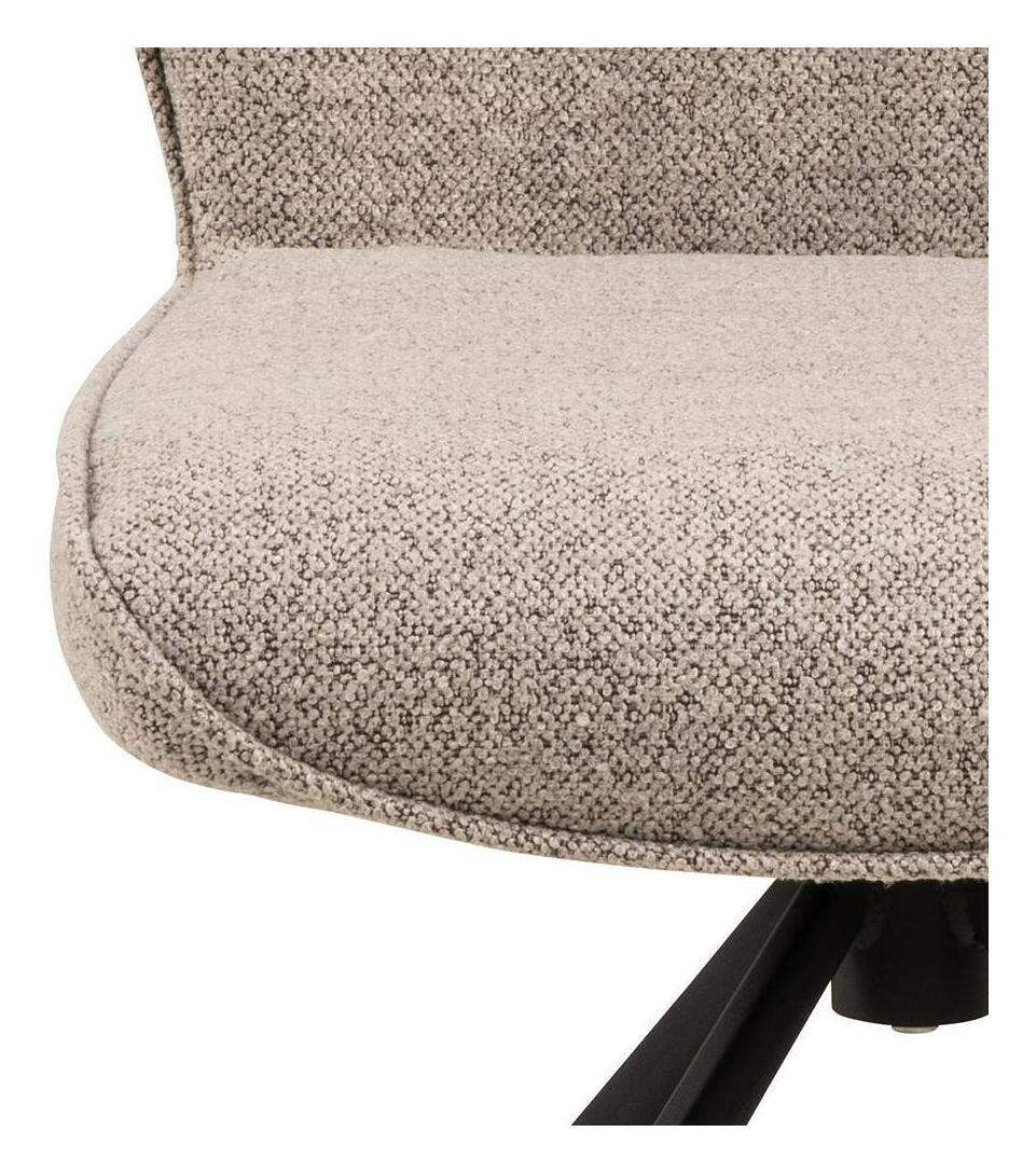 Bendt Draaibare Eetkamerstoel 'Chandler' Bouclé, kleur Beige