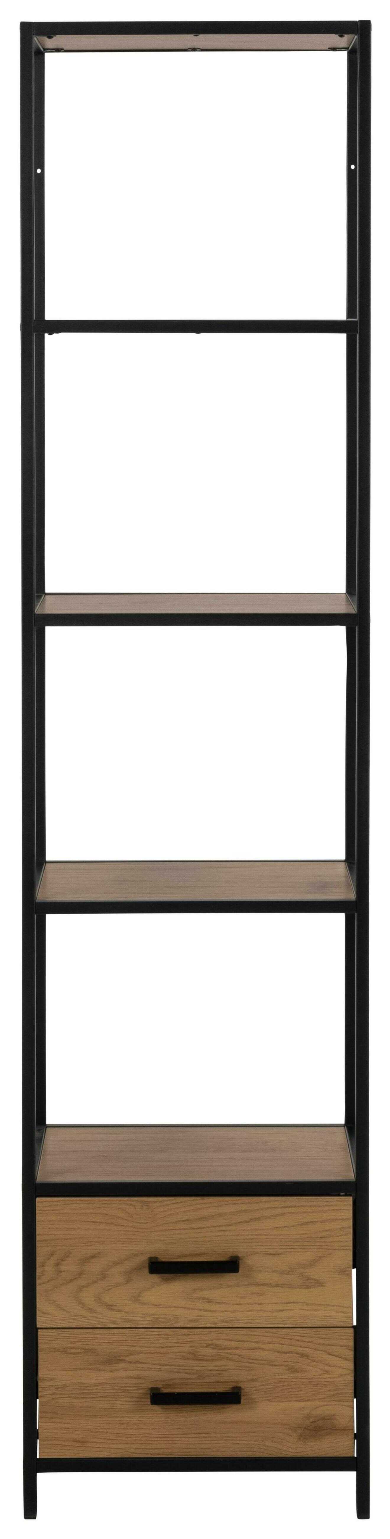 Bendt Wandrek 'Holger' Met 2 lades, Eiken en metaal, 185 x 42cm