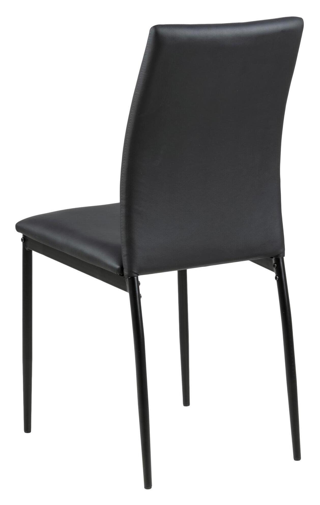 Bendt Eetkamerstoel 'Nuna' PU, kleur Zwart