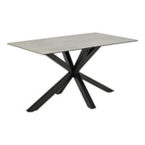 Bendt Eettafel 'Line' Keramiek, 135 x 80cm, kleur Grijs