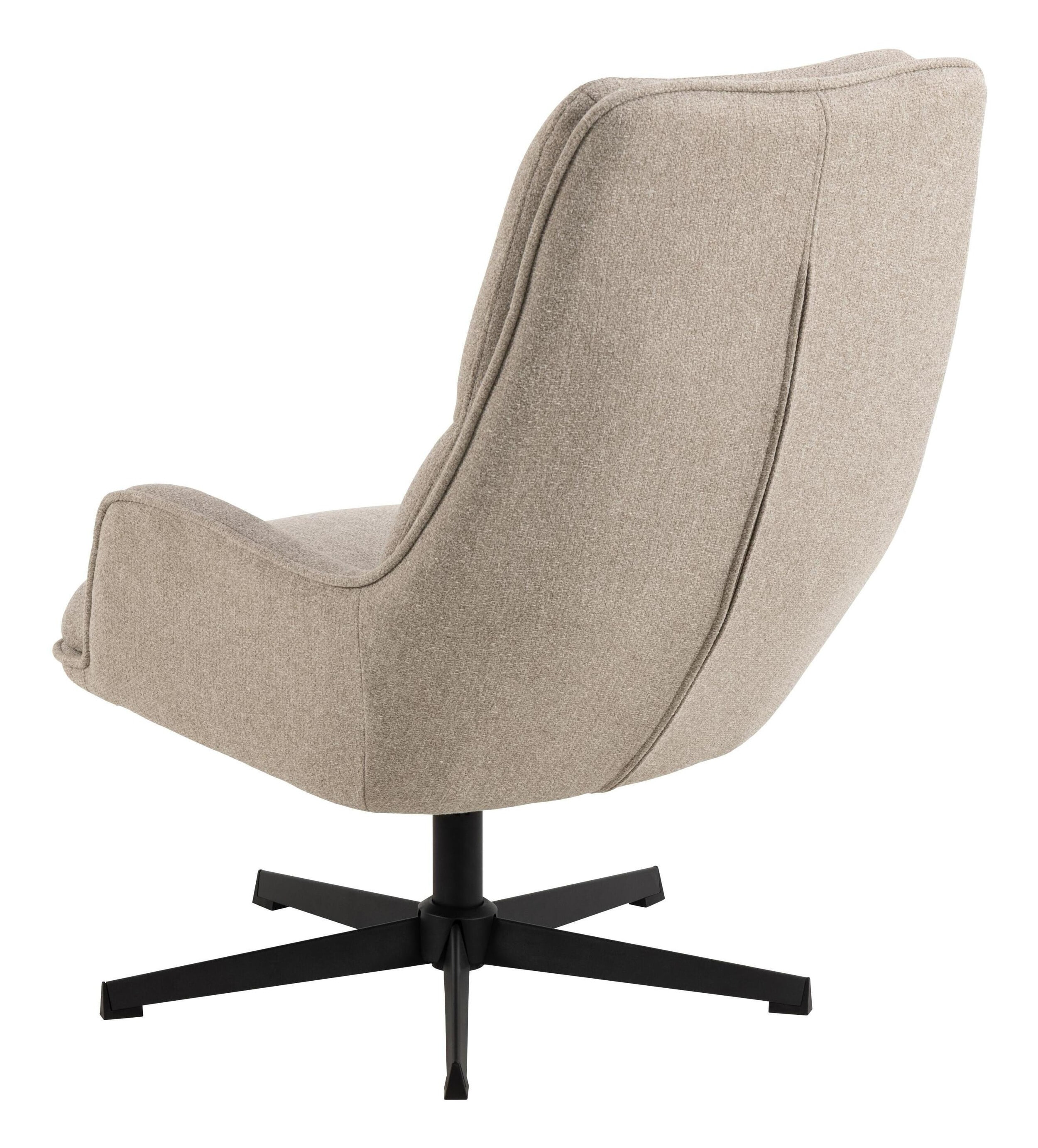 Bendt Draaifauteuil 'Damiano' Stof, kleur Beige
