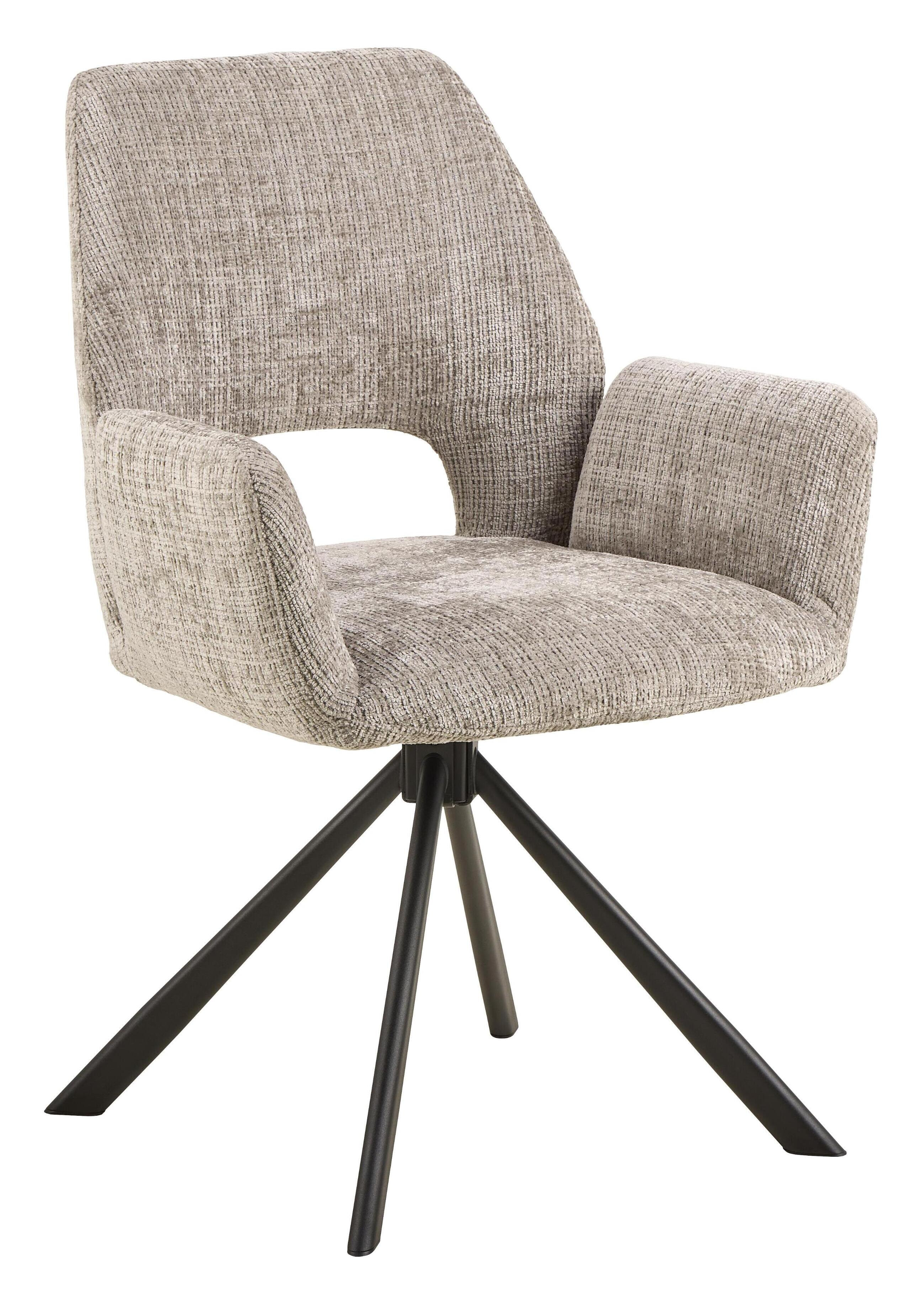 Bendt Draaibare Eetkamerstoel Jessen Chenille - Grijs