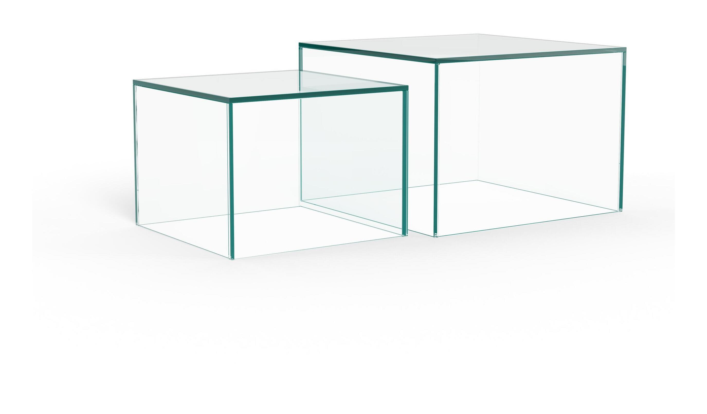 Bendt Salontafel Flavian Glas, Set van 2 stuks - Transparant