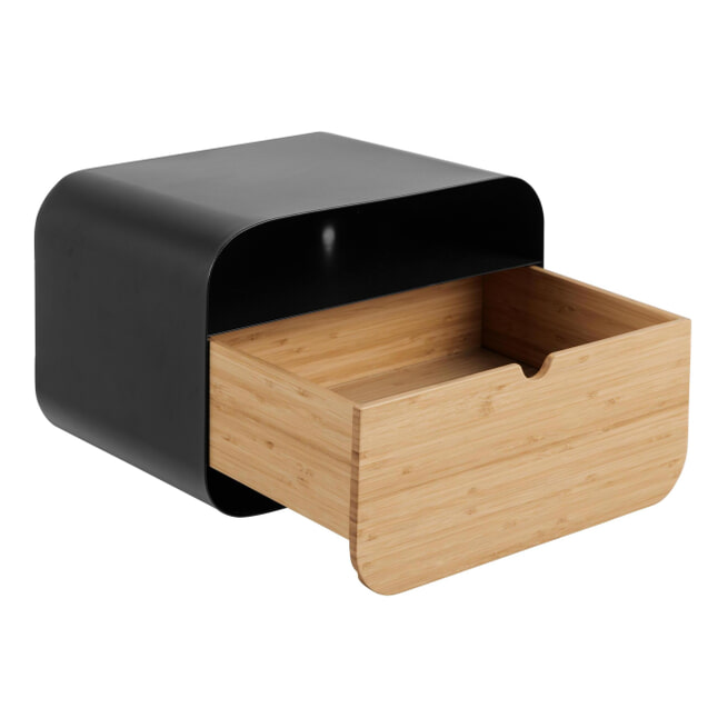 Navaris zwevend nachtkastje van bamboe - 38 x 26 x 11cm - Tafeltje voor aan het bed Navaris zwevend nachtkastje van bamboe - 38 x 26 x 11cm - Tafeltje voor aan het bed