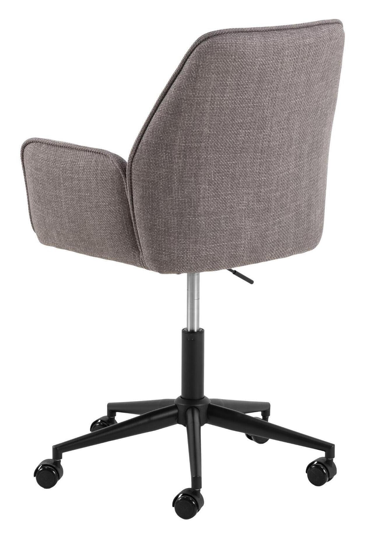 Bendt Bureaustoel 'Dantrell' Structuurstof, kleur Grijs/Bruin