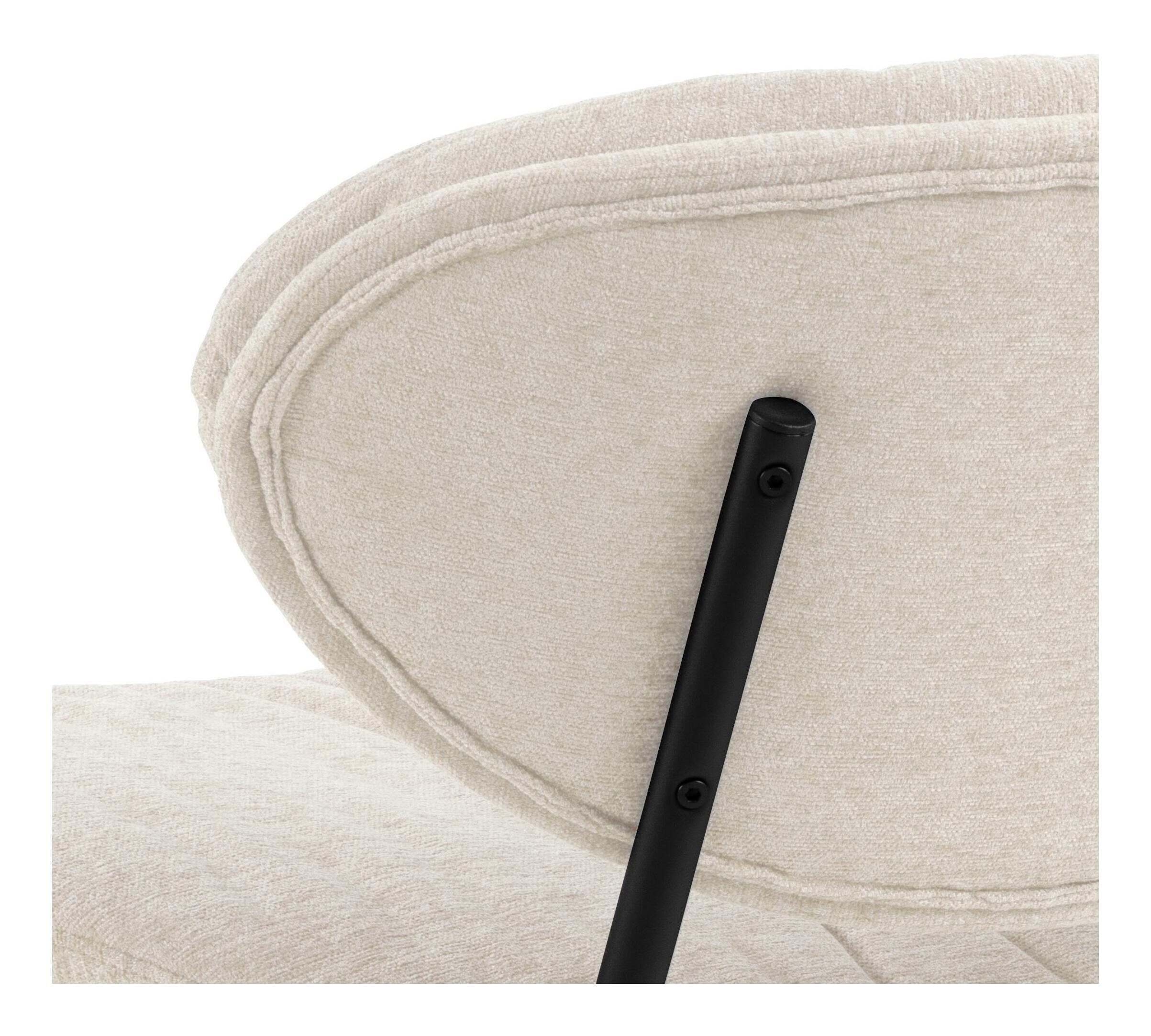 Bendt Fauteuil 'Angelia' Chenille, kleur Beige