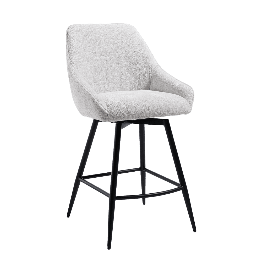 Tower Living Draaibare Barkruk 'Trino' Geweven stof