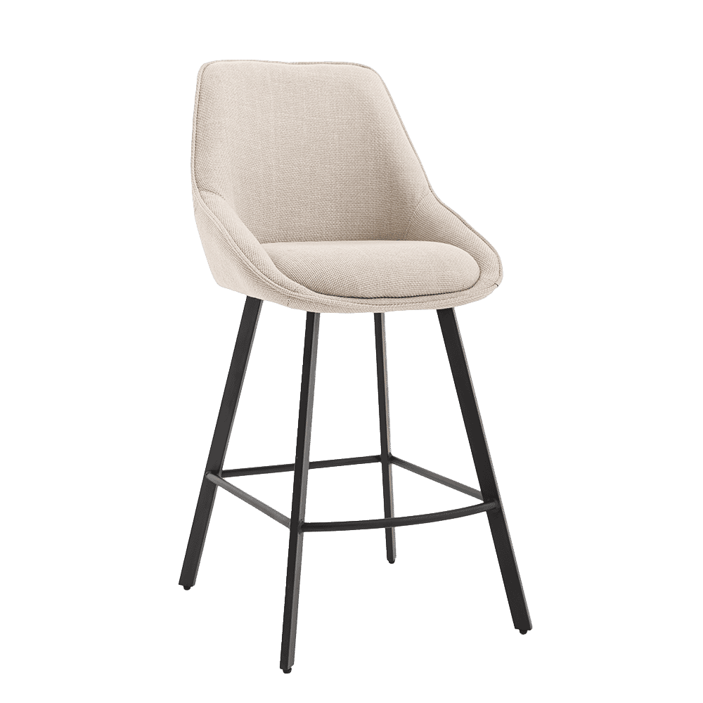 Tower Living Barkruk Borgo Geweven stof - Beige