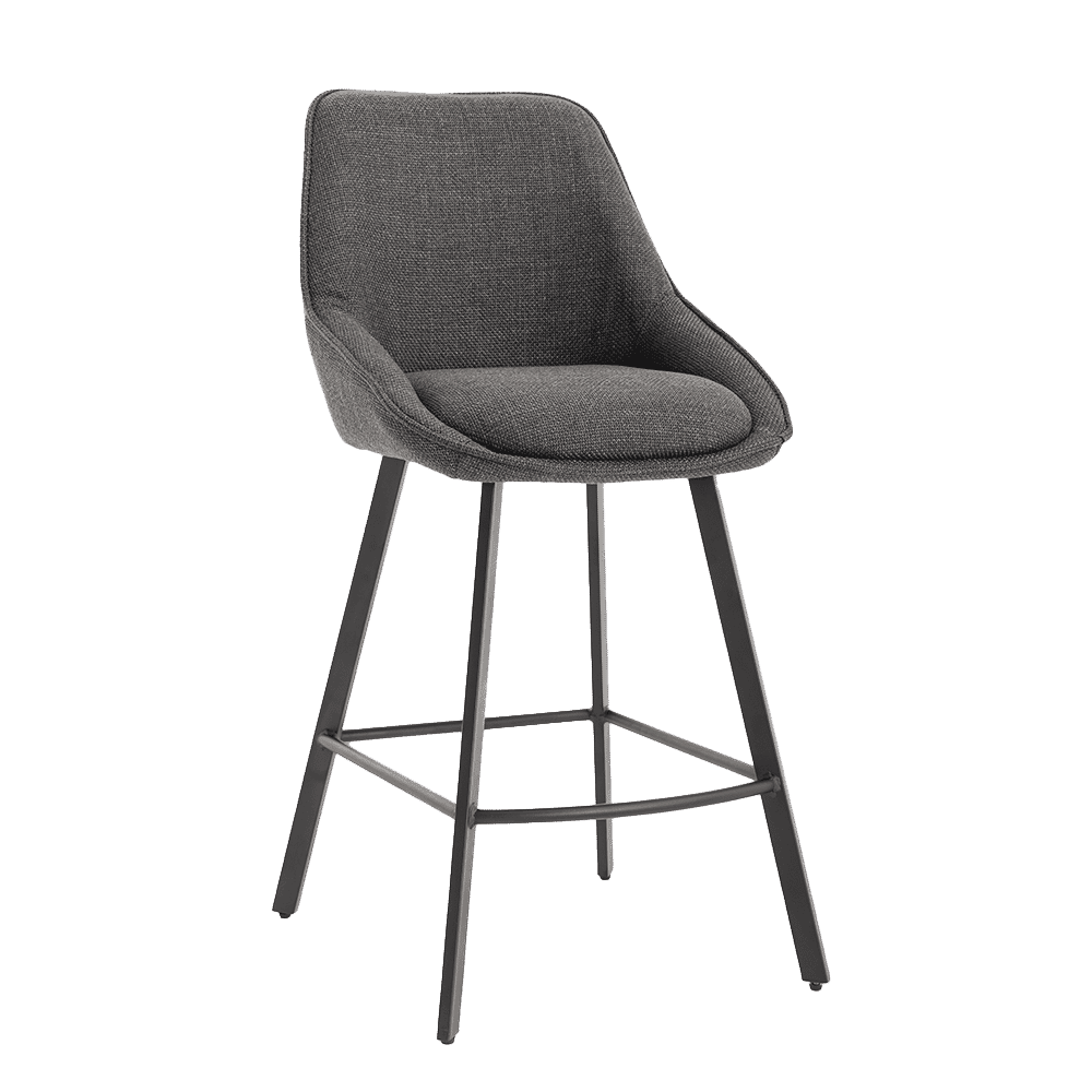 Tower Living Barkruk Borgo Geweven stof - Antraciet