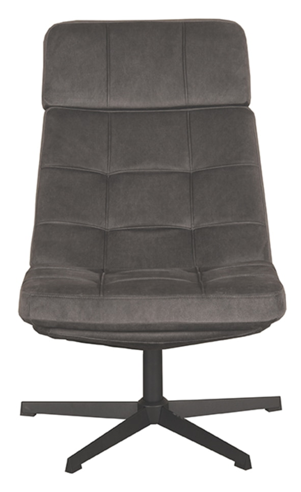 LABEL51 Draaifauteuil 'Alvar' kleur Antraciet