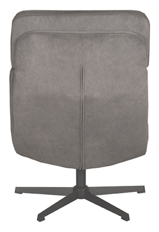 LABEL51 Draaifauteuil 'Alvar' Met hocker, kleur Antraciet