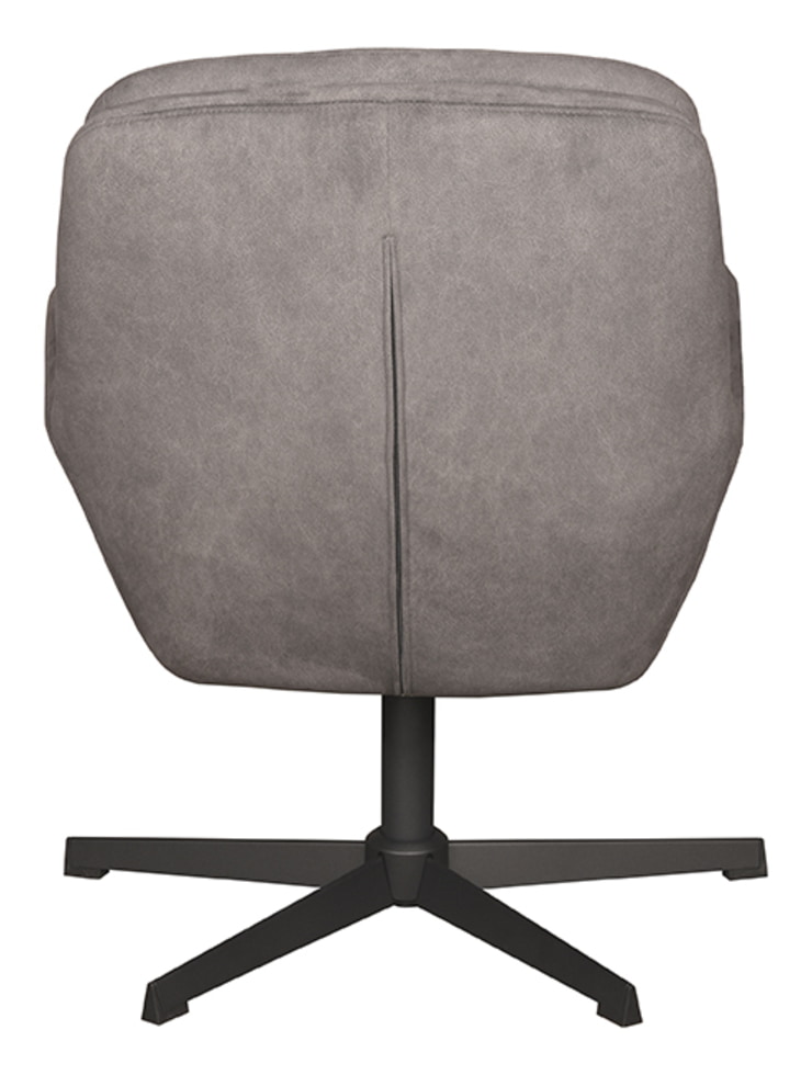 LABEL51 Draaifauteuil 'Moss' kleur Antraciet