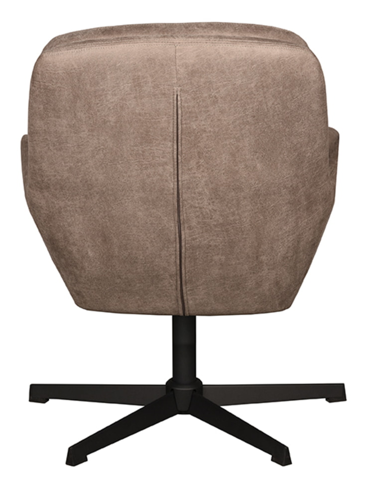 LABEL51 Draaifauteuil 'Moss' Micro Suede, kleur Taupe
