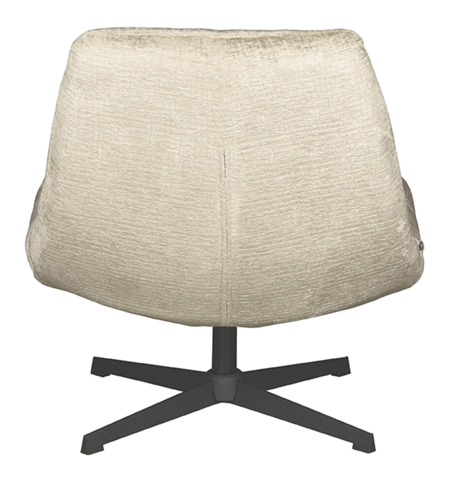 LABEL51 Draaifauteuil 'Nox' Elegance stof, kleur Beige