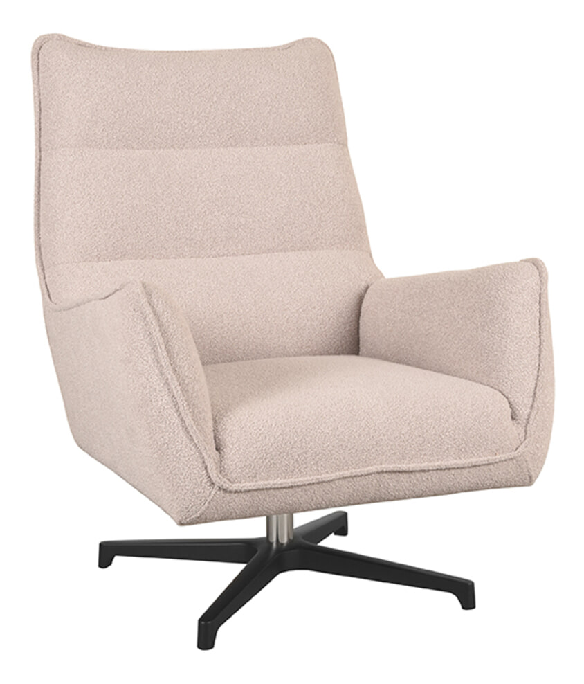 LABEL51 Draaifauteuil Rodia Bouclé - Naturel