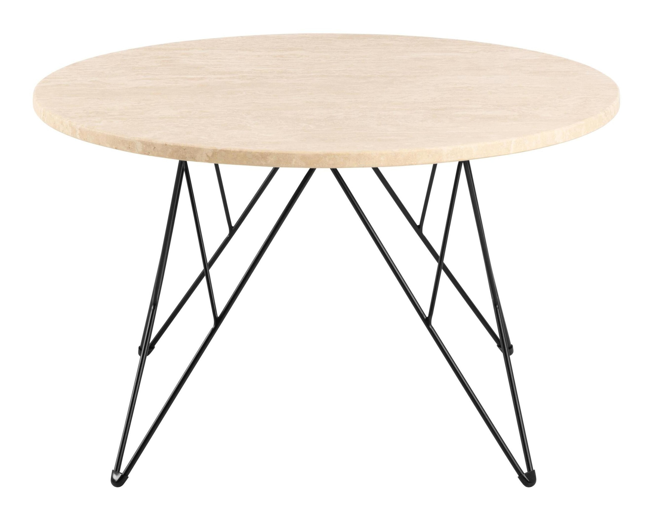 Bendt Ronde Salontafel 'Nadia' Travertin, 80cm