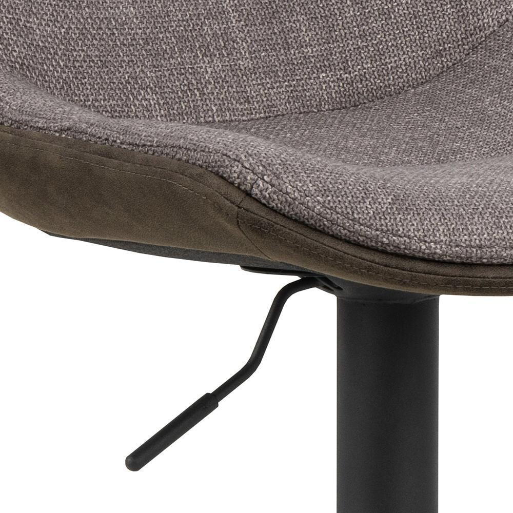 Bendt Barkruk 'Labarron' (zithoogte 65-86cm), Tweekleurig Bruin / grijs