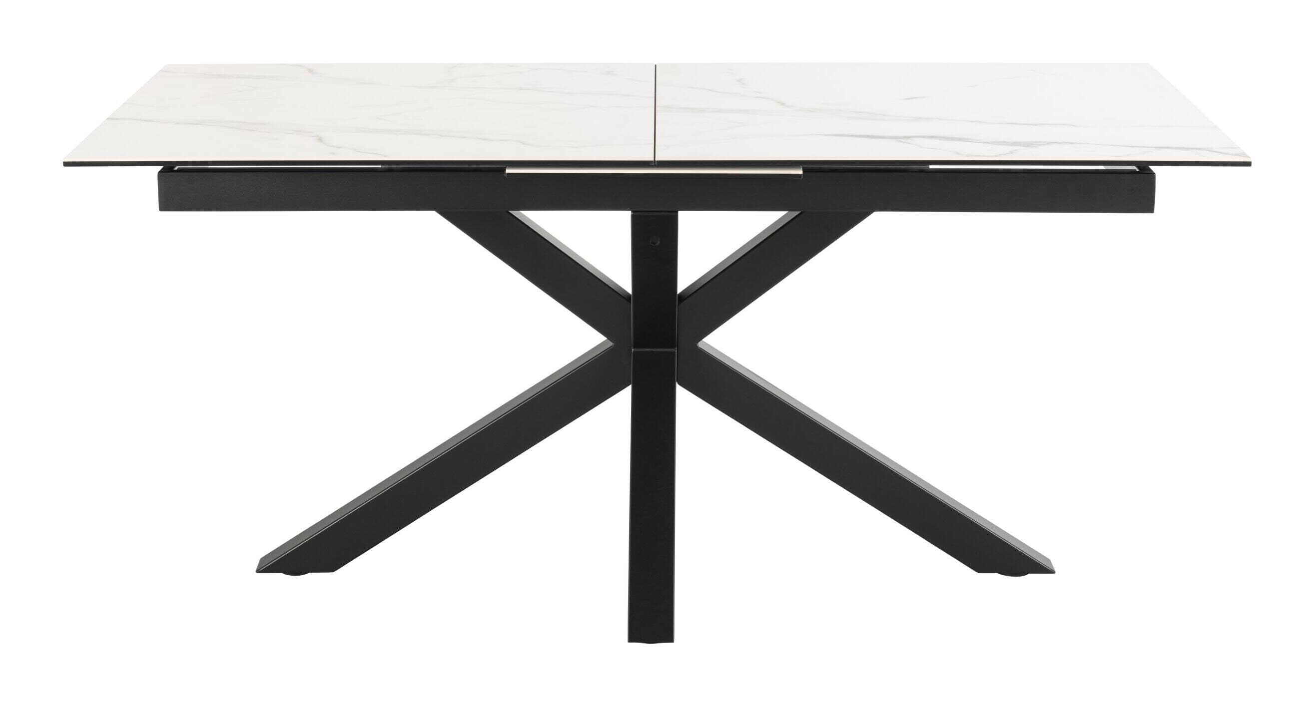 Bendt Uitschuifbare Eettafel 'Line' Keramiek, 168/210 x 90cm, kleur Wit