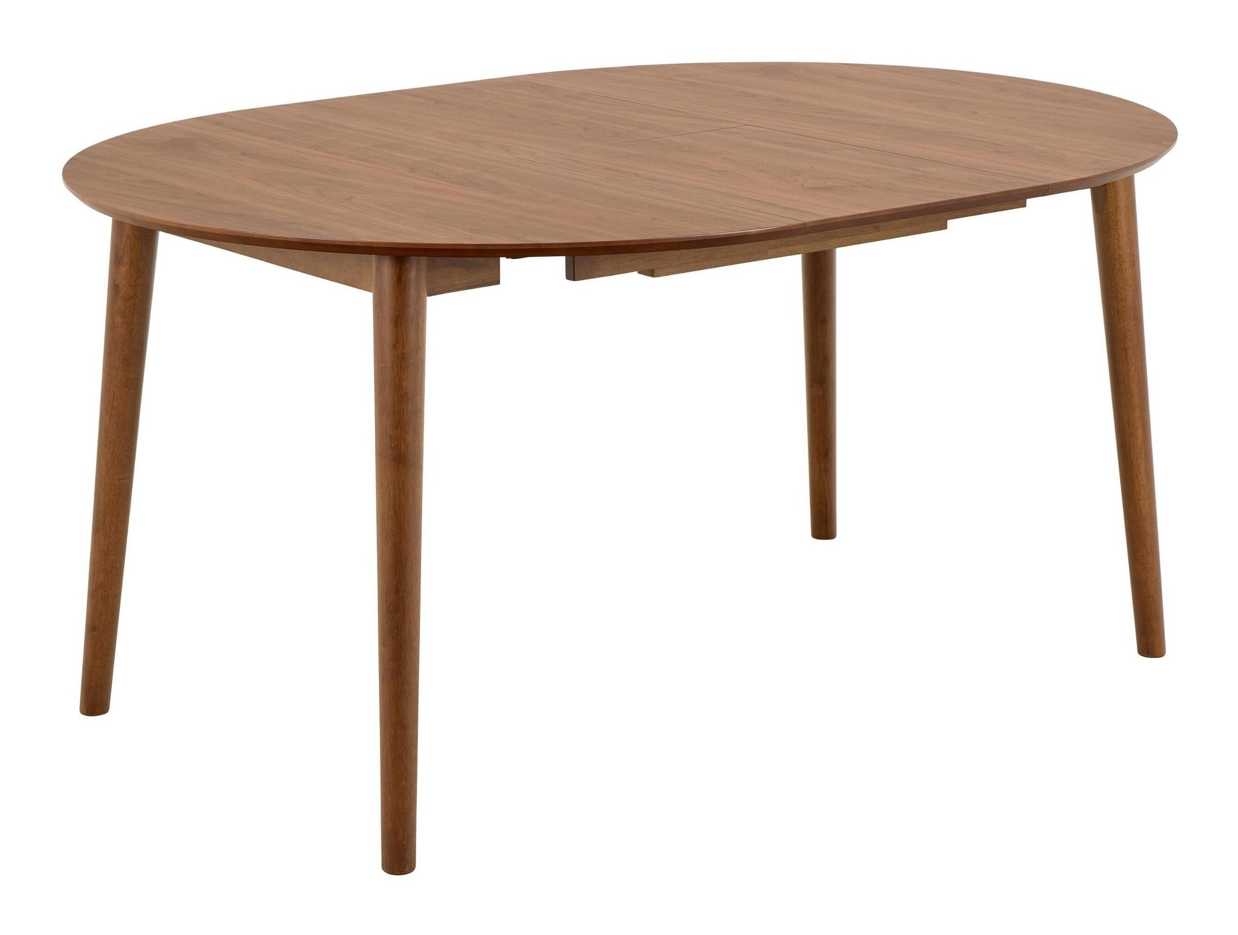 Bendt Uitschuifbare Ronde Eettafel 'Montreux' Walnoot, 115-154 x 115cm, kleur Bruin