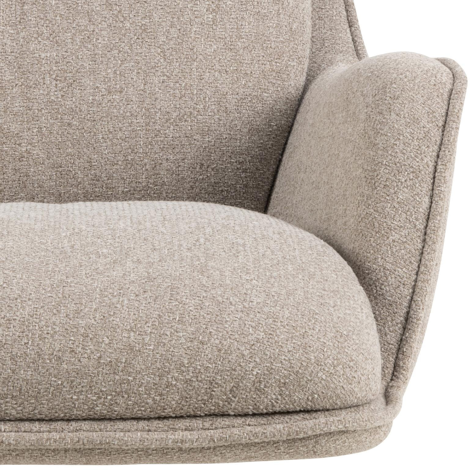 Bendt Draaifauteuil 'Damiano' Stof, kleur Beige