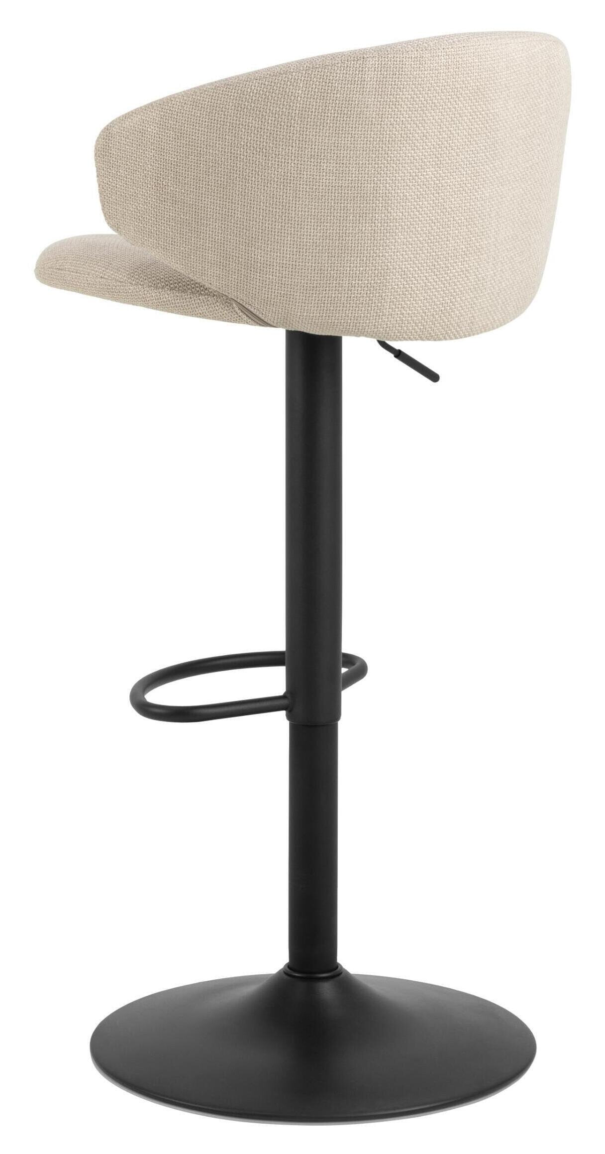 Bendt Verstelbare Barkruk 'Larue' kleur Beige (zithoogte 61-82cm)