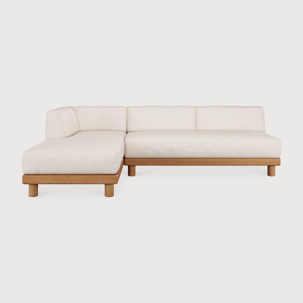 Ethnicraft Modulaire Loungebank 'Monocle' Hoek Links, Teakhout
