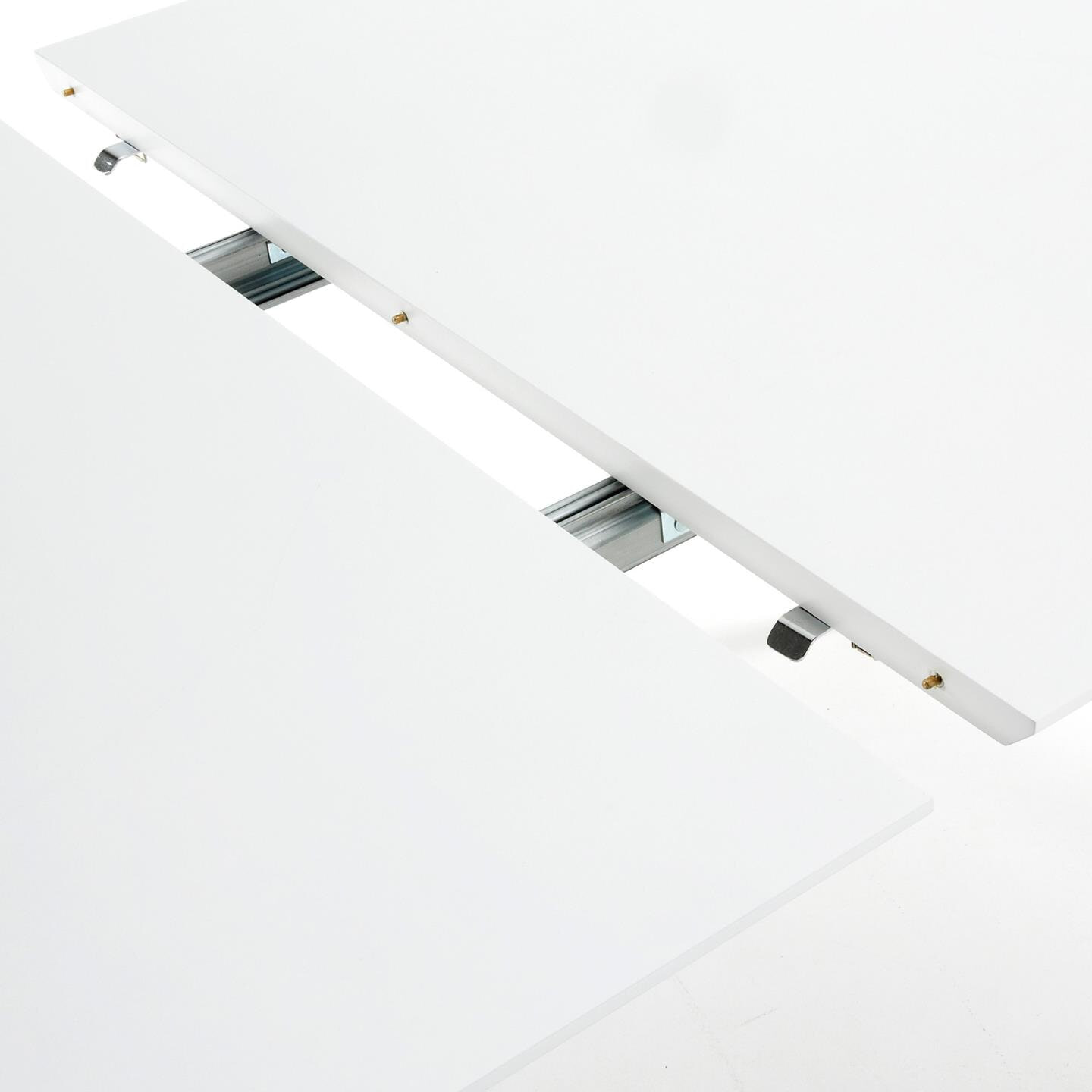 Kave Home Uitschuifbare Ovale Eettafel 'Oqui' 140 - 220 x 90cm, kleur Wit