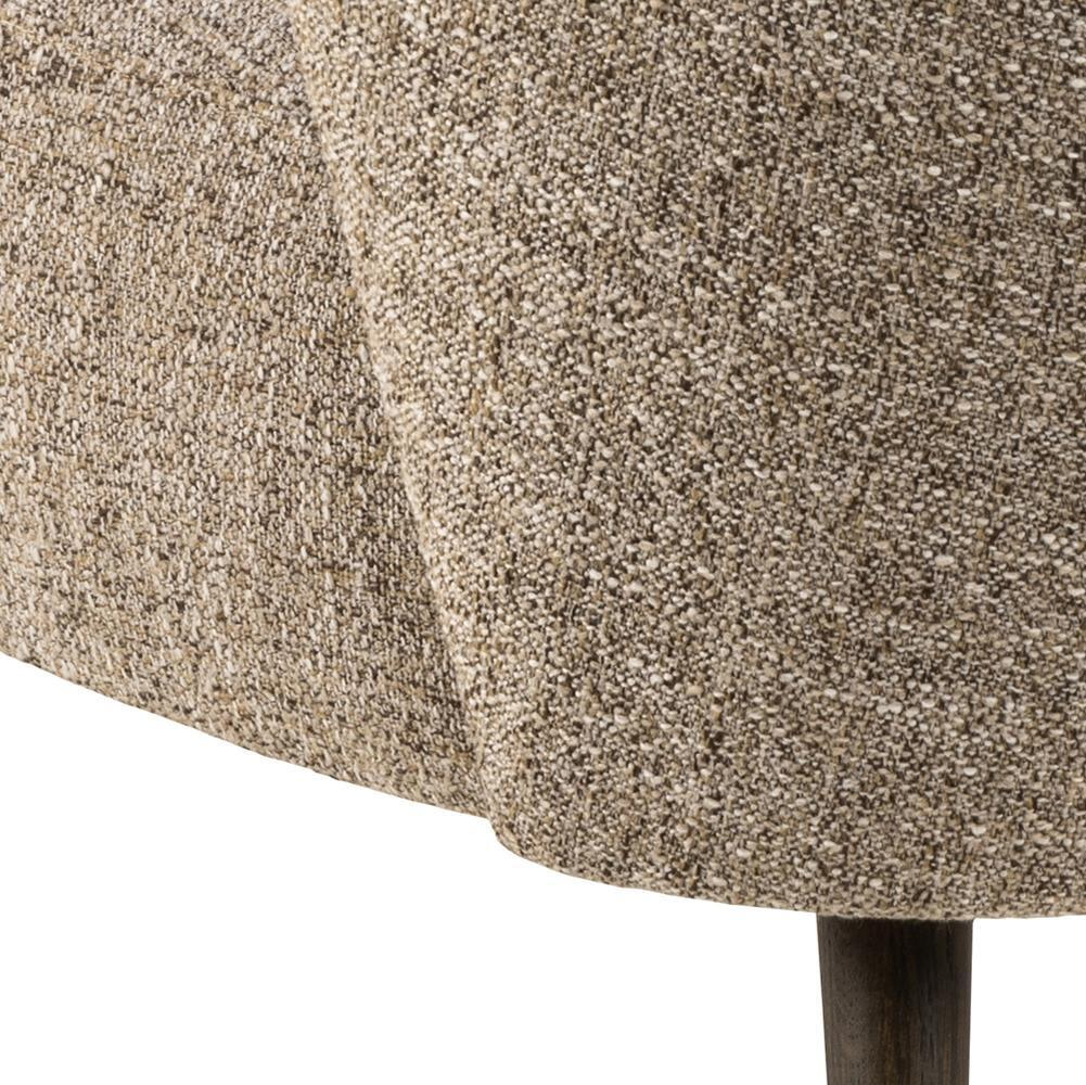 Bendt Fauteuil 'Napolean' Bouclé, kleur Mokka